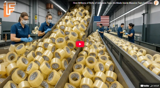 How Millions of Rolls of Adhesive Tape Are Made Inside Massive Tape Factories How Millions of Rolls of Adhesive Tape Are Made Inside Massive Tape Factories