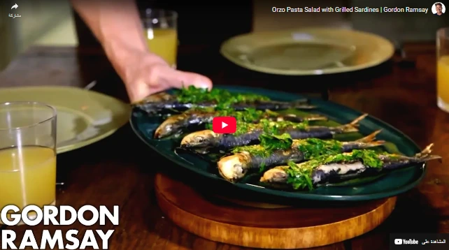 Orzo Pasta Salad with Grilled Sardines Gordon Ramsay Orzo Pasta Salad with Grilled Sardines Gordon Ramsay
